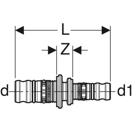 614.652.00.5 Переход Geberit Mepla Geberit  - Вид №2