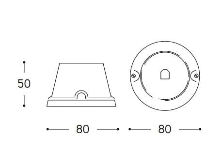Керамическая одиночная телефонная розетка Aldo Bernardi Polluce ARCH-00131265 - Вид №2