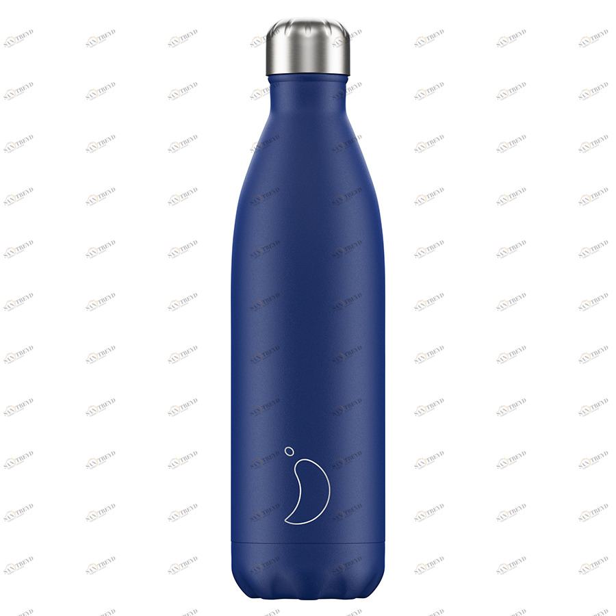 Термос 750 мл синий Matte Blue CHILLY'S BOTTLES ДИЗАЙНЕРСКИЕ 00-3947997 Синий 