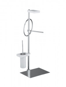 0959/2 Bellosta Rubinetterie Подставка с держателем для мыла, держателем для полотенец, держателем для рулонов и держателем для грибов