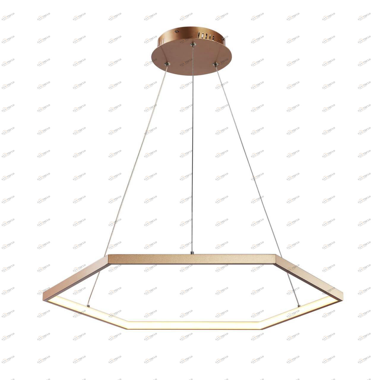 Подвесной светодиодный светильник Favourite Hexagon 2103-6P FAVOURITE ДИЗАЙНЕРСКИЕ, HEXAGON 200250 Золотой 