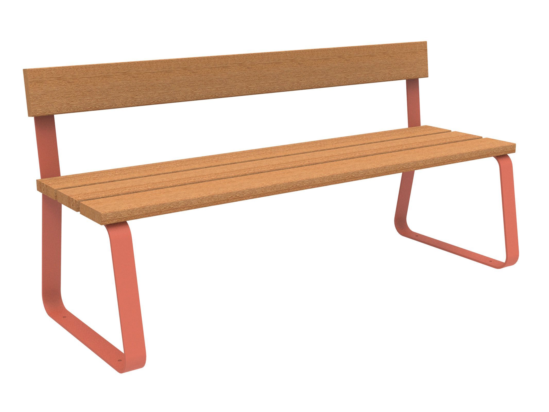 Скамья из окуме со спинкой Lazzari Sunny ARCH-00105754 - Вид №7