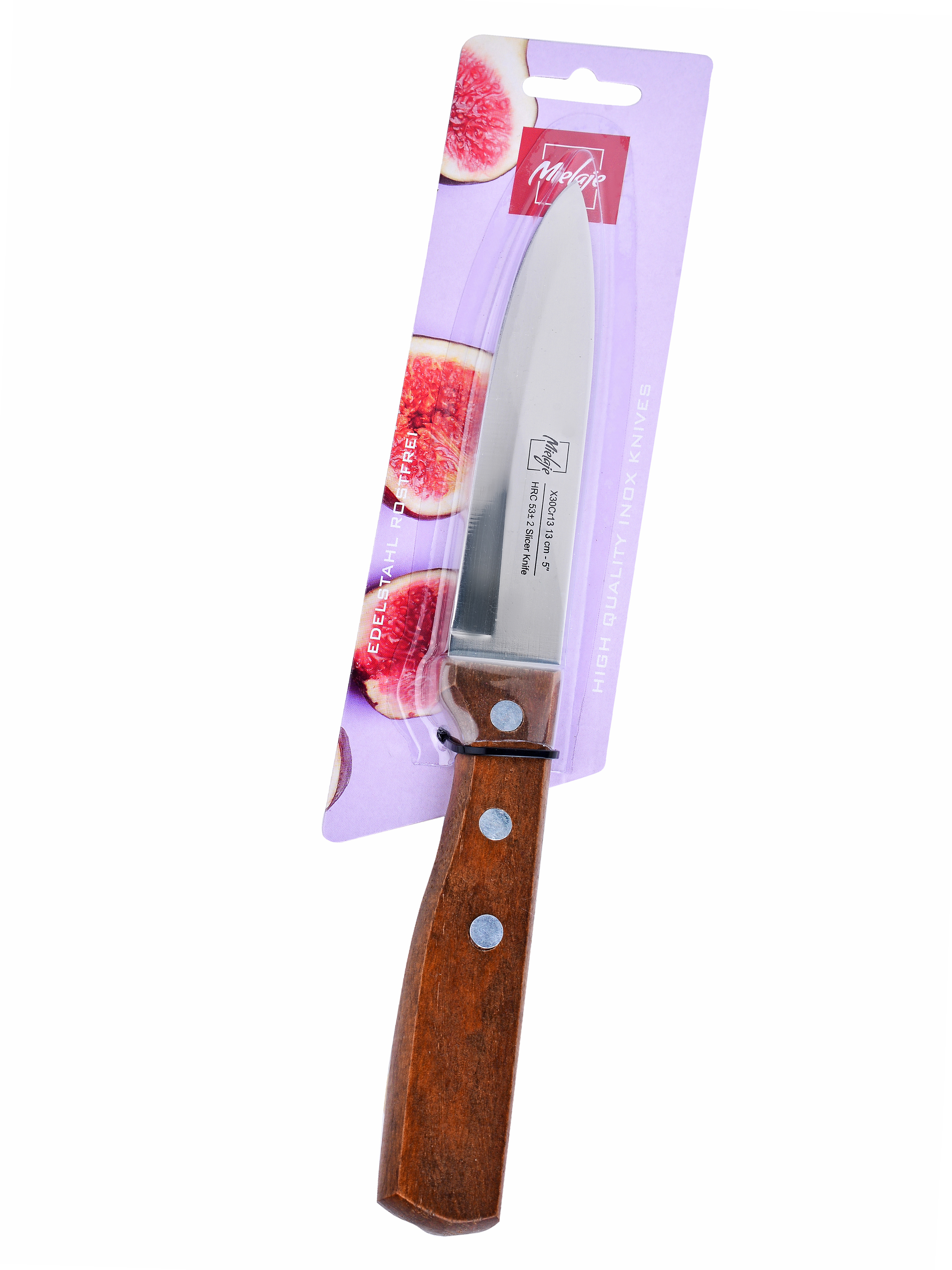 91069379 Нож Econom 13 см цвет сталь/светло-коричневый STLM-0467213 MIELAJE