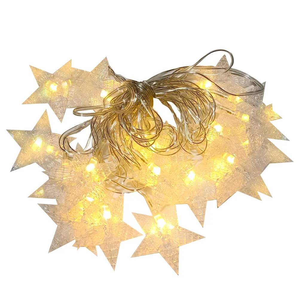 88943031 Электрогирлянда Звезды 3 м теплый белый свет STLM-1432288 Santreyd  - Вид №1