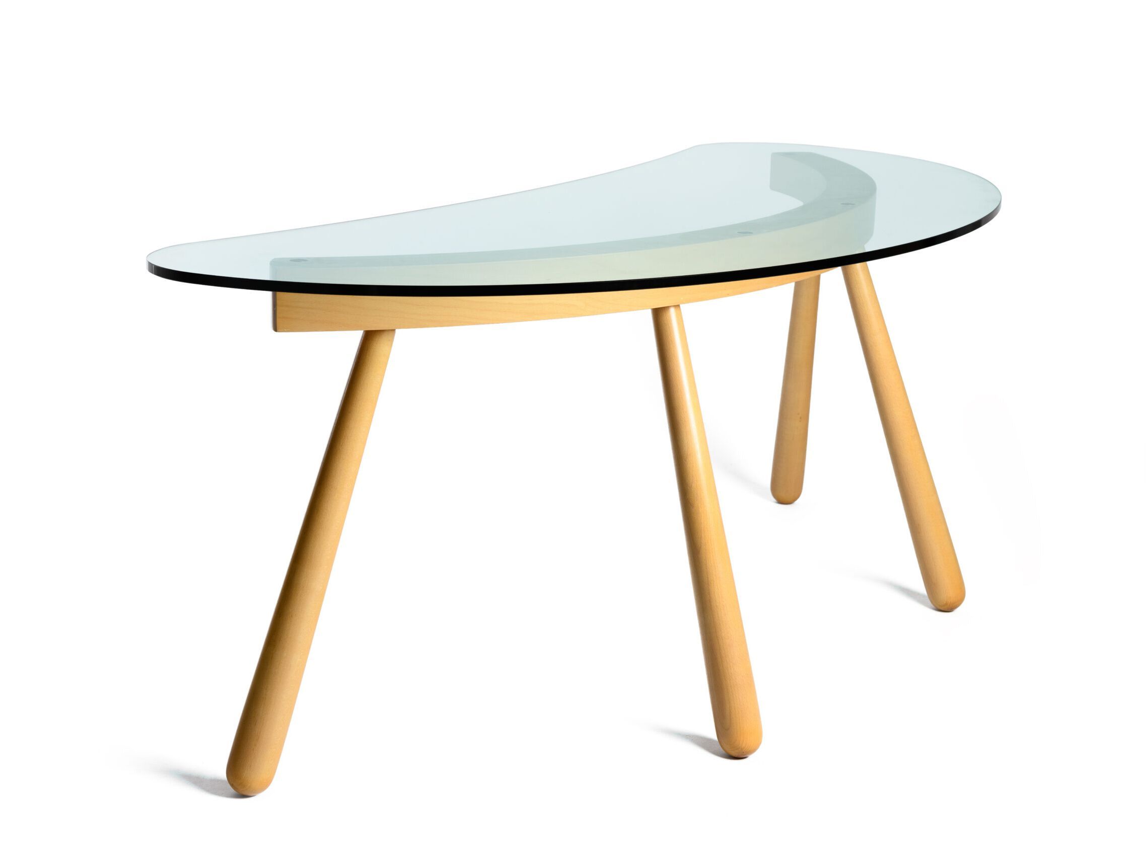 Стол из закаленного стекла с ножками из бука Wiener GTV Design BOOMERANG ARCH-00109336