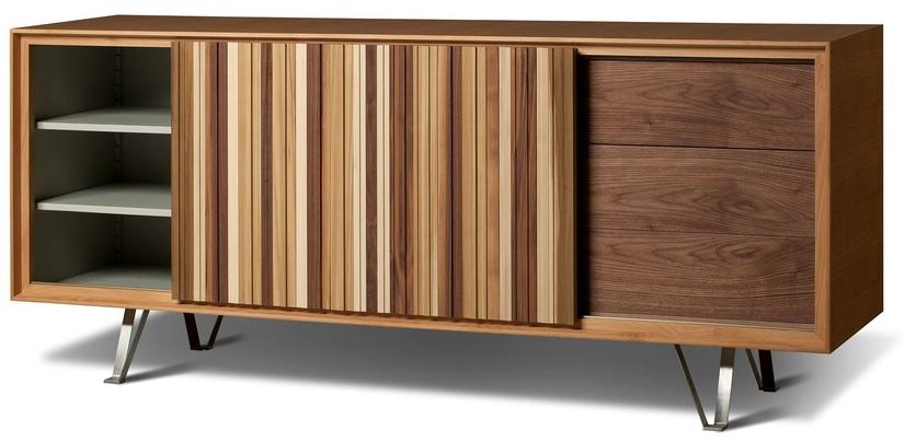 Morelato Комод вишневый с раздвижными дверцами Contemporaneo Art. 1707 - Вид №1