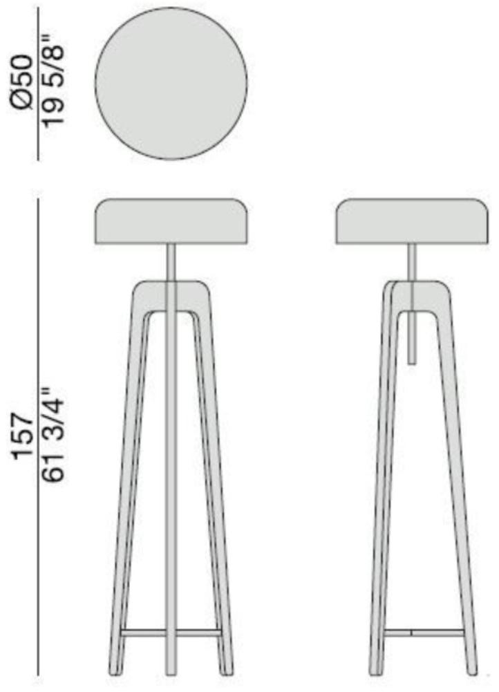 Porada Торшер из ореха Iron sun-id-1465410 - Вид №2