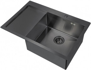Мойка кухонная ZorG Inox R PVD 7851-R GRAFIT из нержавеющей стали, графит