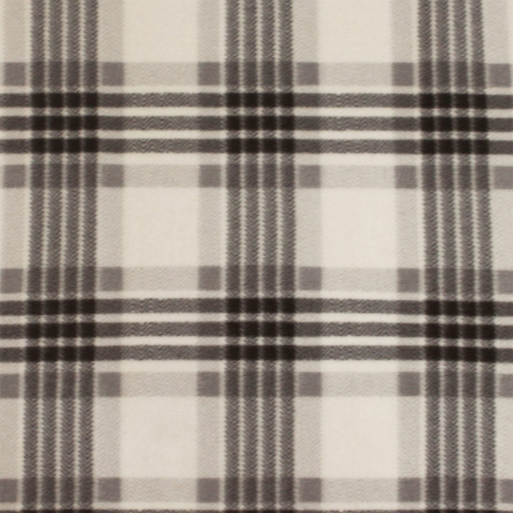 82553708 Плед «Basic» 130x170 см флис цвет белый/чёрный Santreyd  - Вид №1