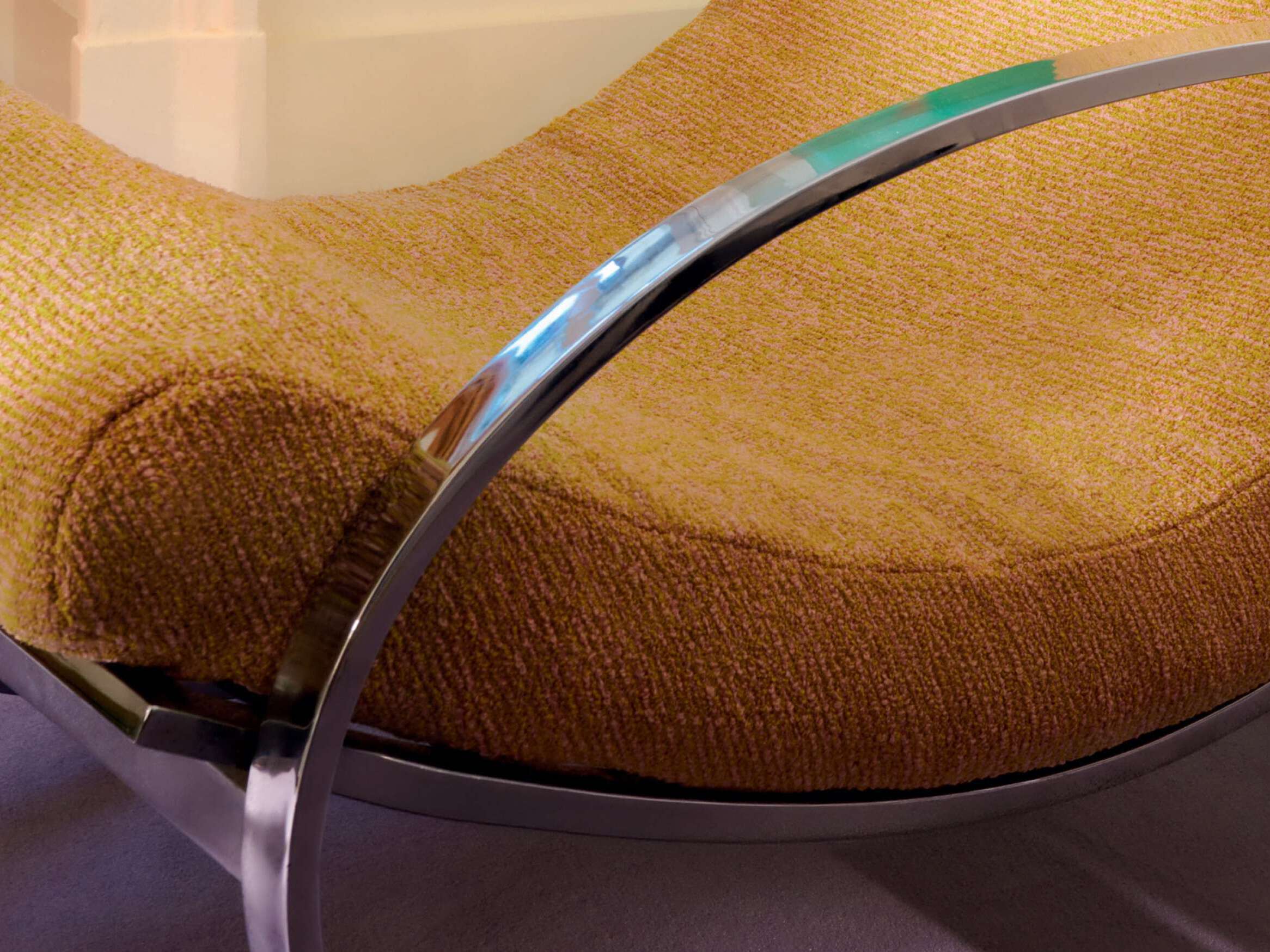 Шерстяная и полиэфирная однотонная обивочная ткань Élitis MILLER ARCH-00050029