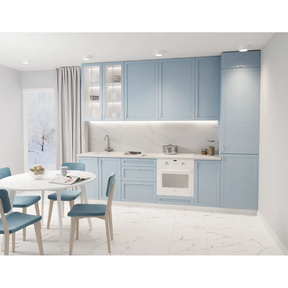 Угол для кухонного шкафа Ньюпорт 4x76.5 см Delinia ID синий МДФ 89340553 STLM-1576592 - Вид №1