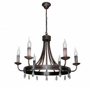 Люстра дизайнерская Boy коричневая 10045-6L SUPERNW СВЕЧИ 056810 Коричневый