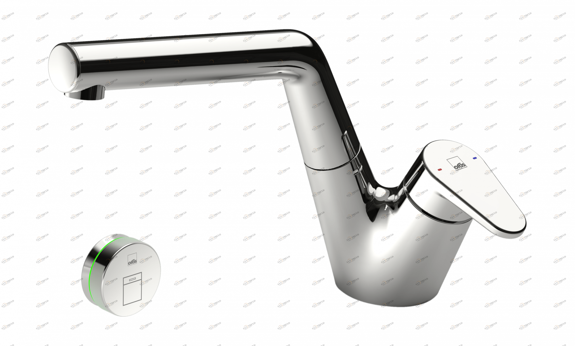 Oras 2227F Смеситель для кухни с клапаном, 230/5 V 2227F Signa Хром 