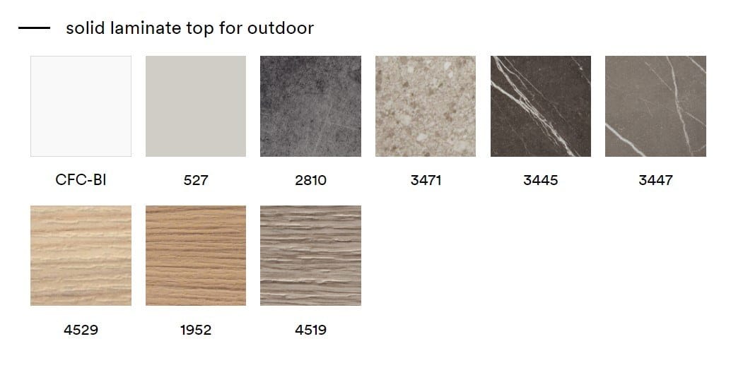 Прямоугольный садовый стол из ламината Pedrali Babila Outdoor ARCH-00146565 - Вид №5