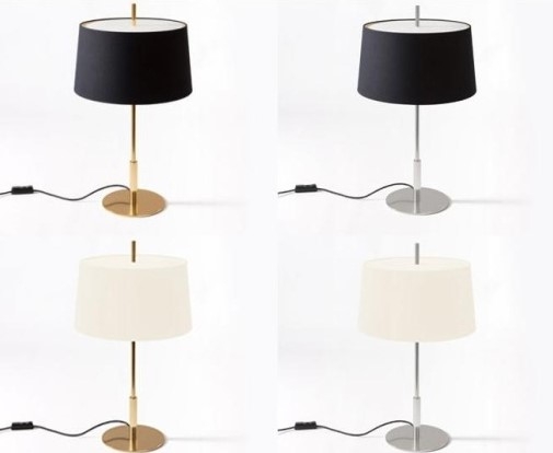 005050 Настольная лампа черная классика Santa & Cole Diana Santreyd