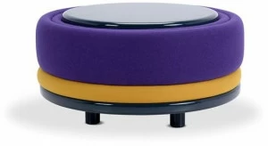 Adrenalina Низкий круглый журнальный столик из ткани Mercury