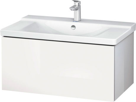 LC614704040 L-Cube Тумбочка подвесная Черный глянцевый лак Duravit - Вид №2