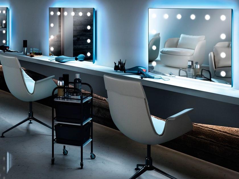 UNICA by Cantoni Прямоугольное настенное зеркало из анодированного алюминия со встроенной подсветкой Mh sun-id-1345626 - Вид №2