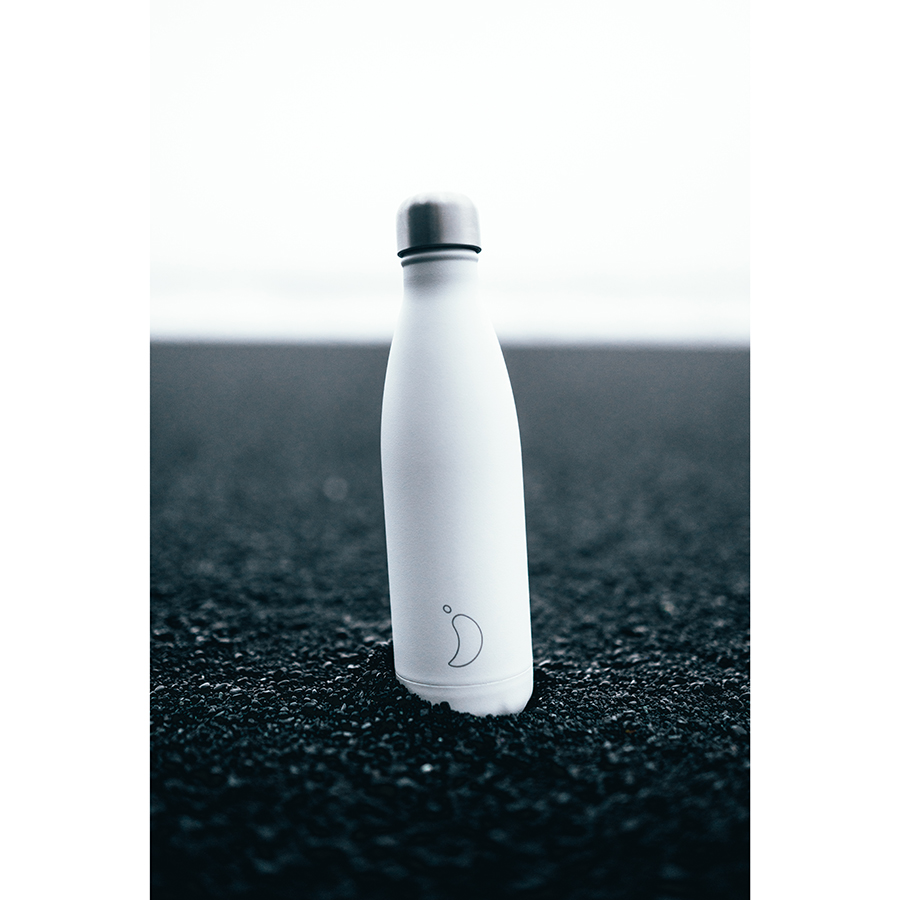 Термос 500 мл белый Monochrome White CHILLY'S BOTTLES ДИЗАЙНЕРСКИЕ 00-3948004 Белый  - Вид №1