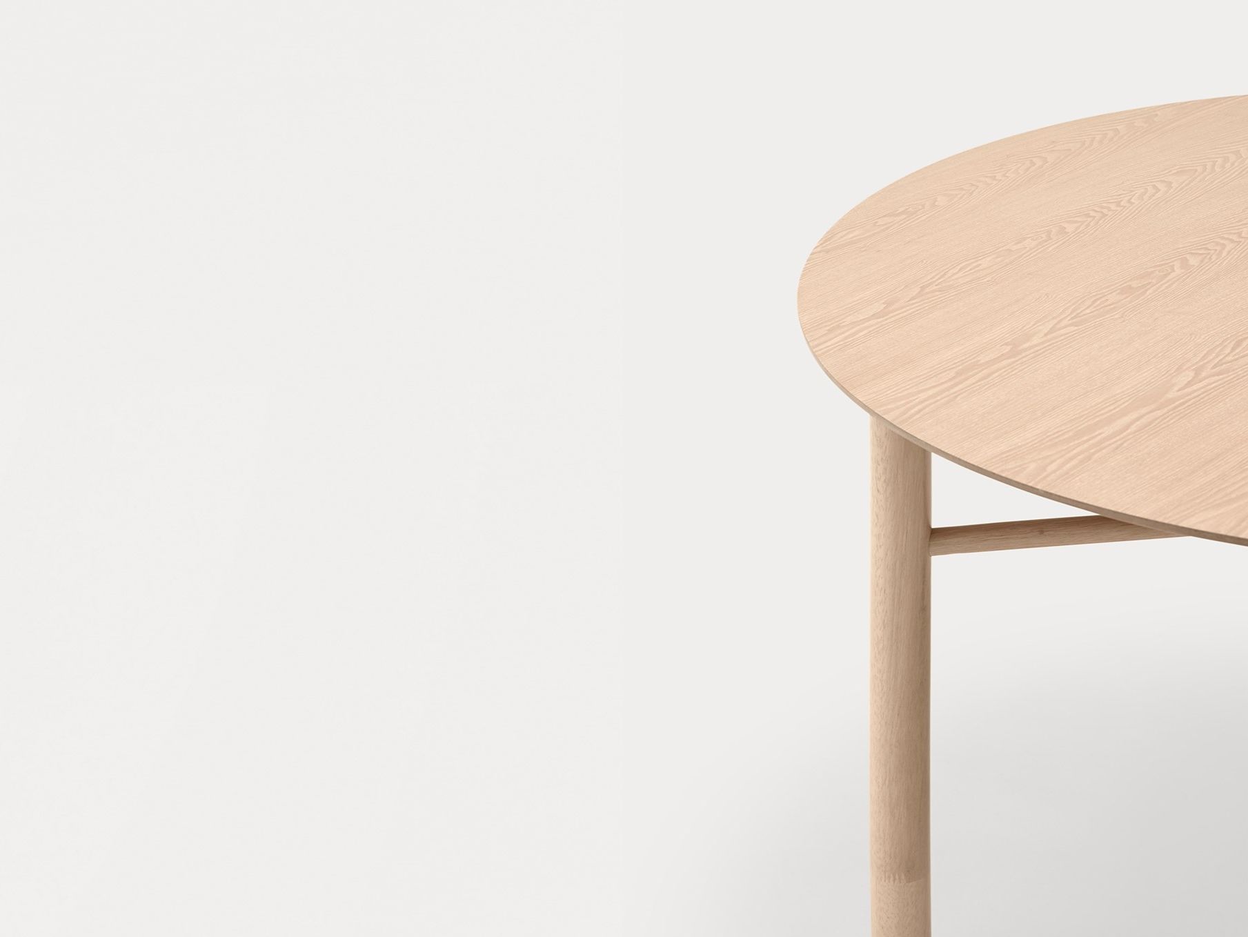 Круглый стол из шпона и каучукового дерева TEULAT Junco ARCH-00046431 - Вид №7