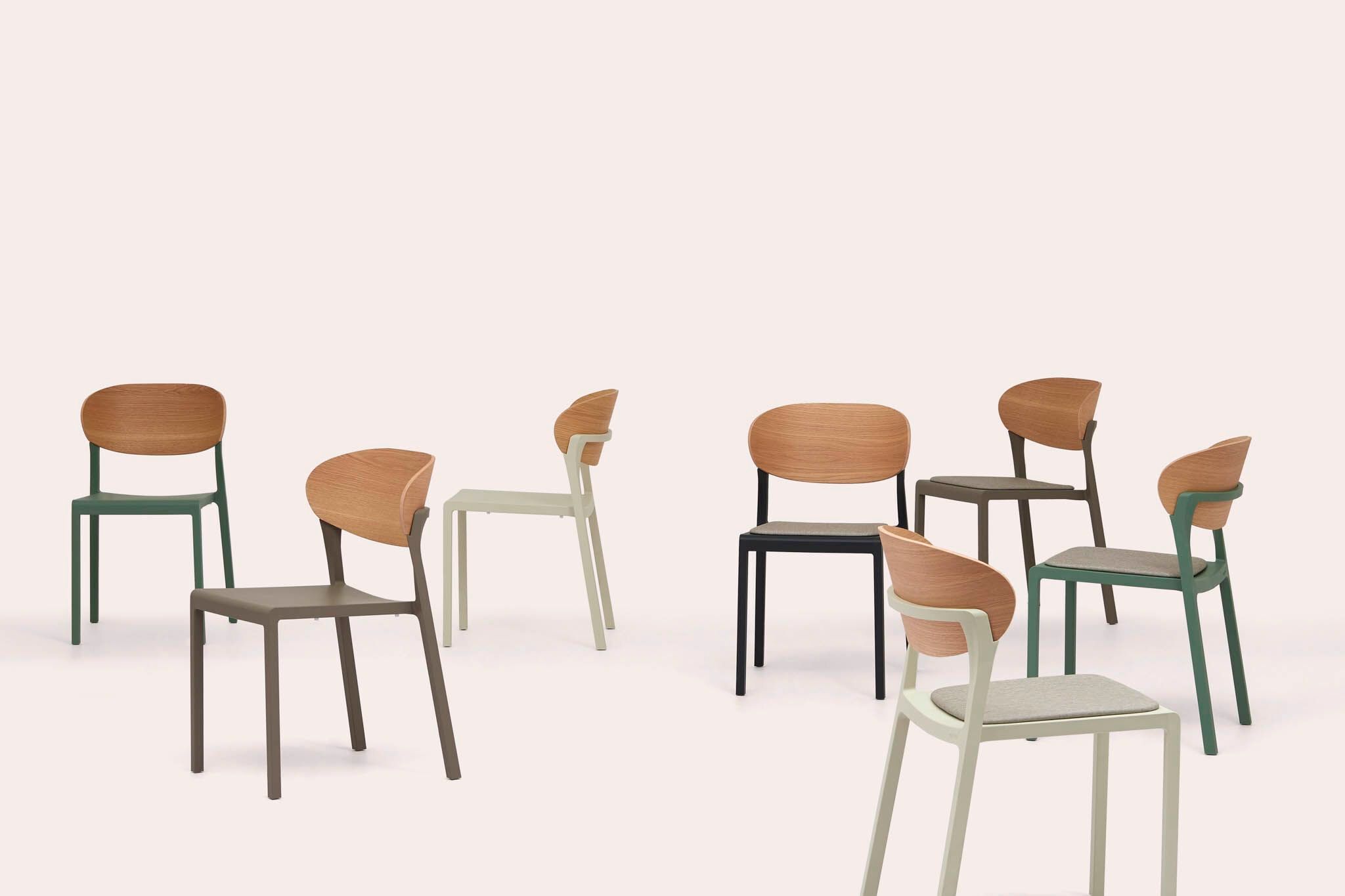 Садовый стул из полипропилена с деревянной спинкой Ezpeleta BAKE WOOD ARCH-00073360 - Вид №4