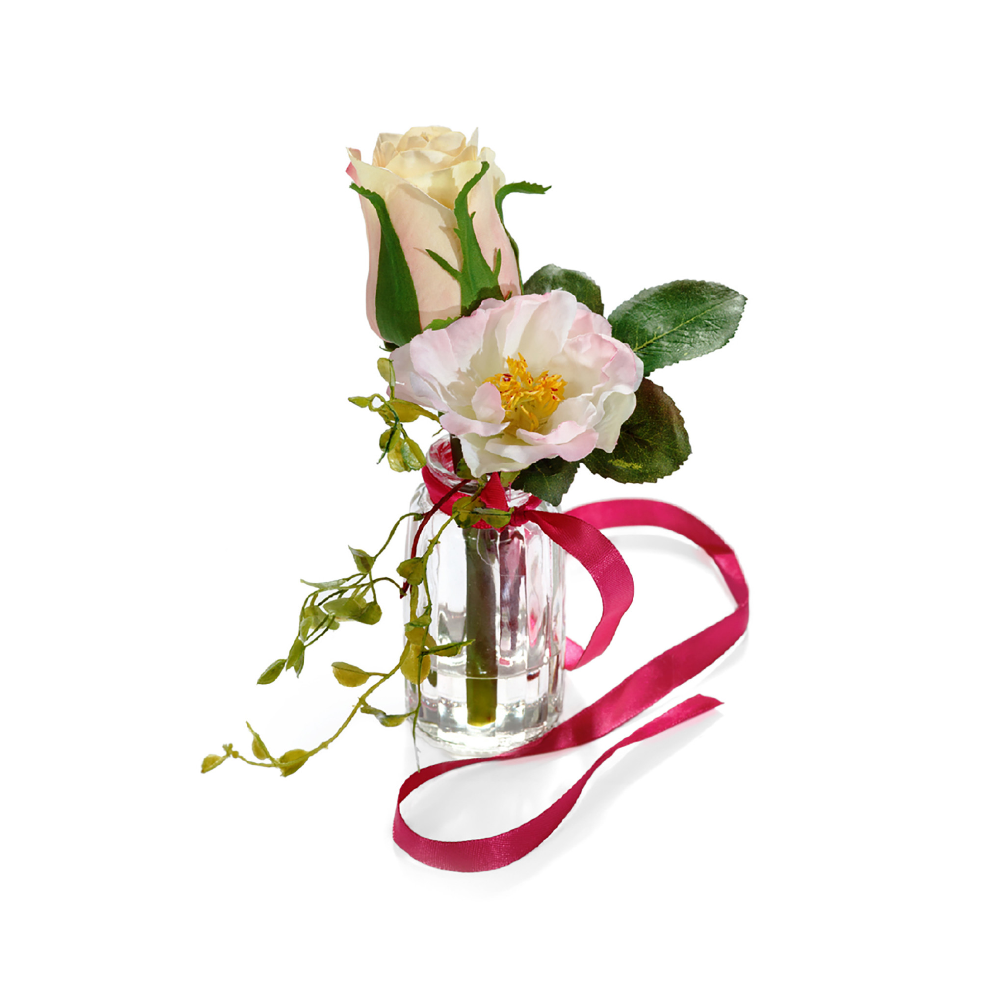 2000983229618 Композиция Розы с лентой COSMO RED 