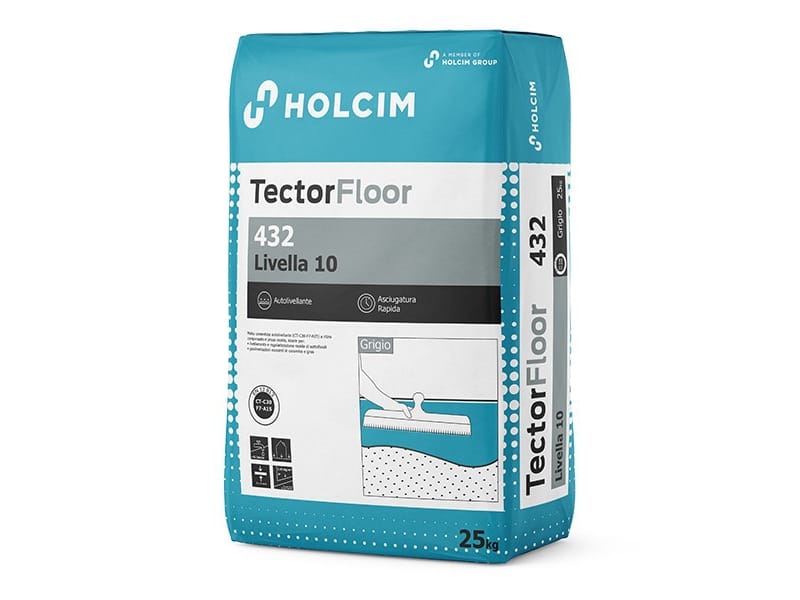 Быстроразъемный самовыравнивающийся раствор для нанесения малой толщины Holcim Italia Tector ARCH-00125565