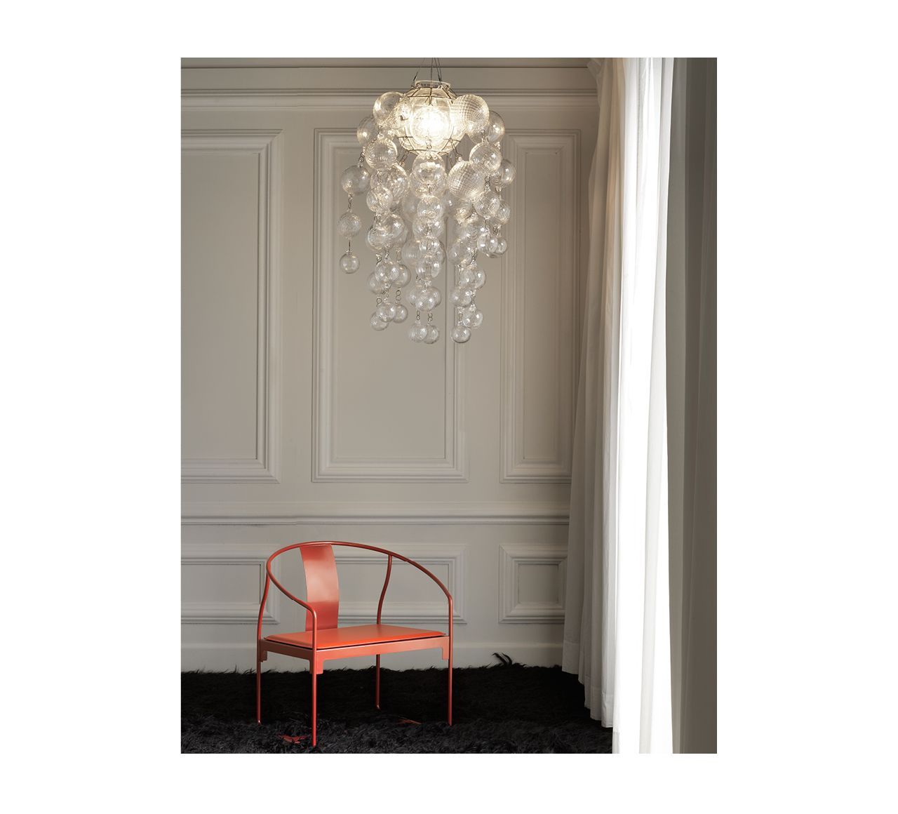 Стальной стул с порошковым покрытием с подлокотниками Driade Mingx ARCH-00126557 - Вид №2