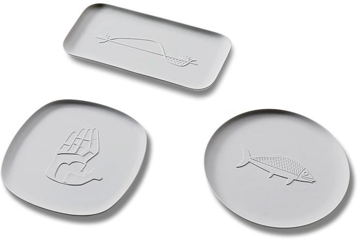 Cassina Квадратный поднос из фарфора Gnr collection chandigarh Gnr 30 - Вид №3