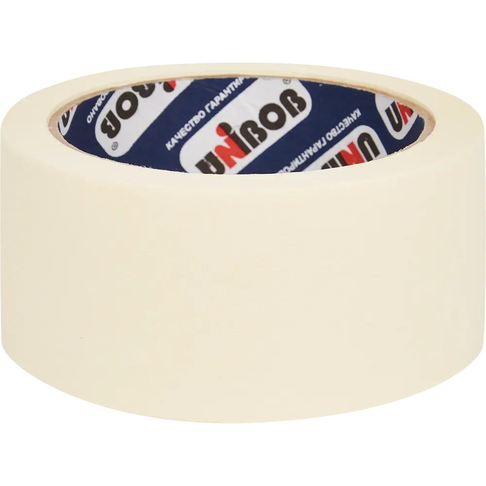 Лента малярная клейкая Unibob 48 мм x 25 м белая STLM-2083016