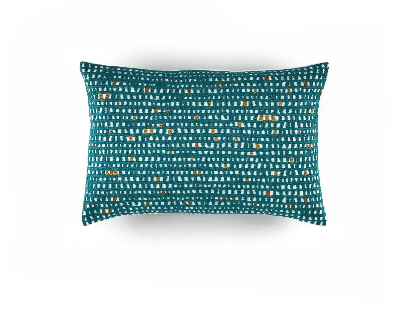 Льняная вышитая прямоугольная подушка Élitis BEE FLOWER ARCH-00079936