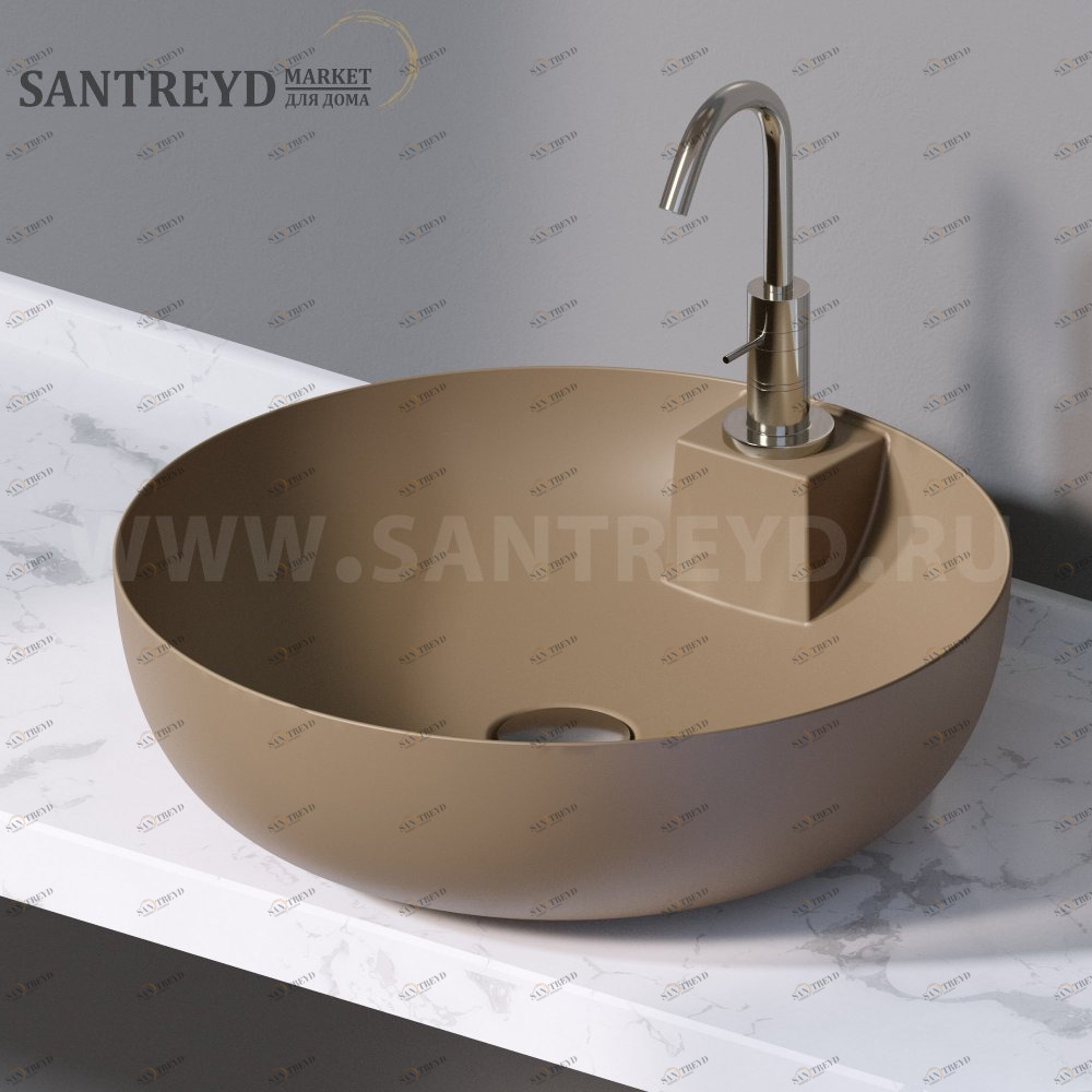 L605132 Накладная раковина на столешницу  круглая A. e T. Italia ELITE AeT ITALIA