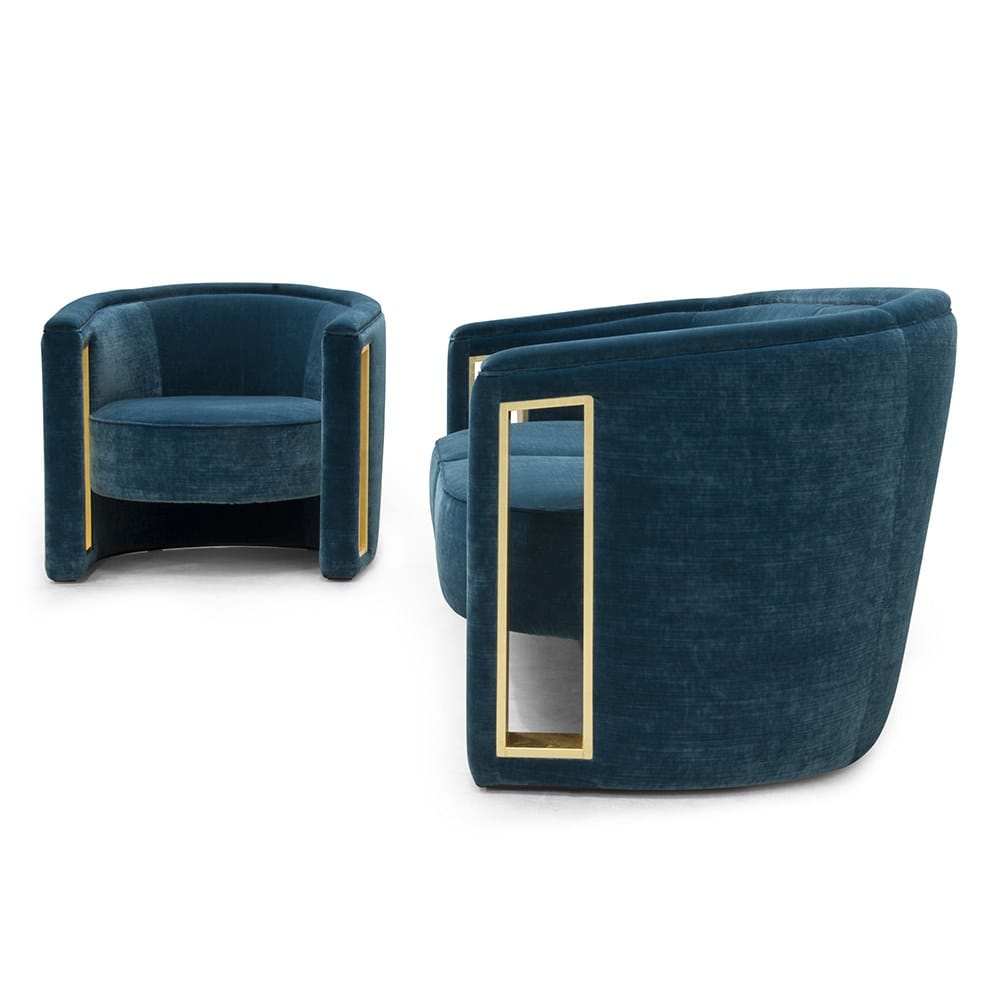 Бархатное кресло с подлокотниками Formitalia Rachele ARCH-00073742 - Вид №1