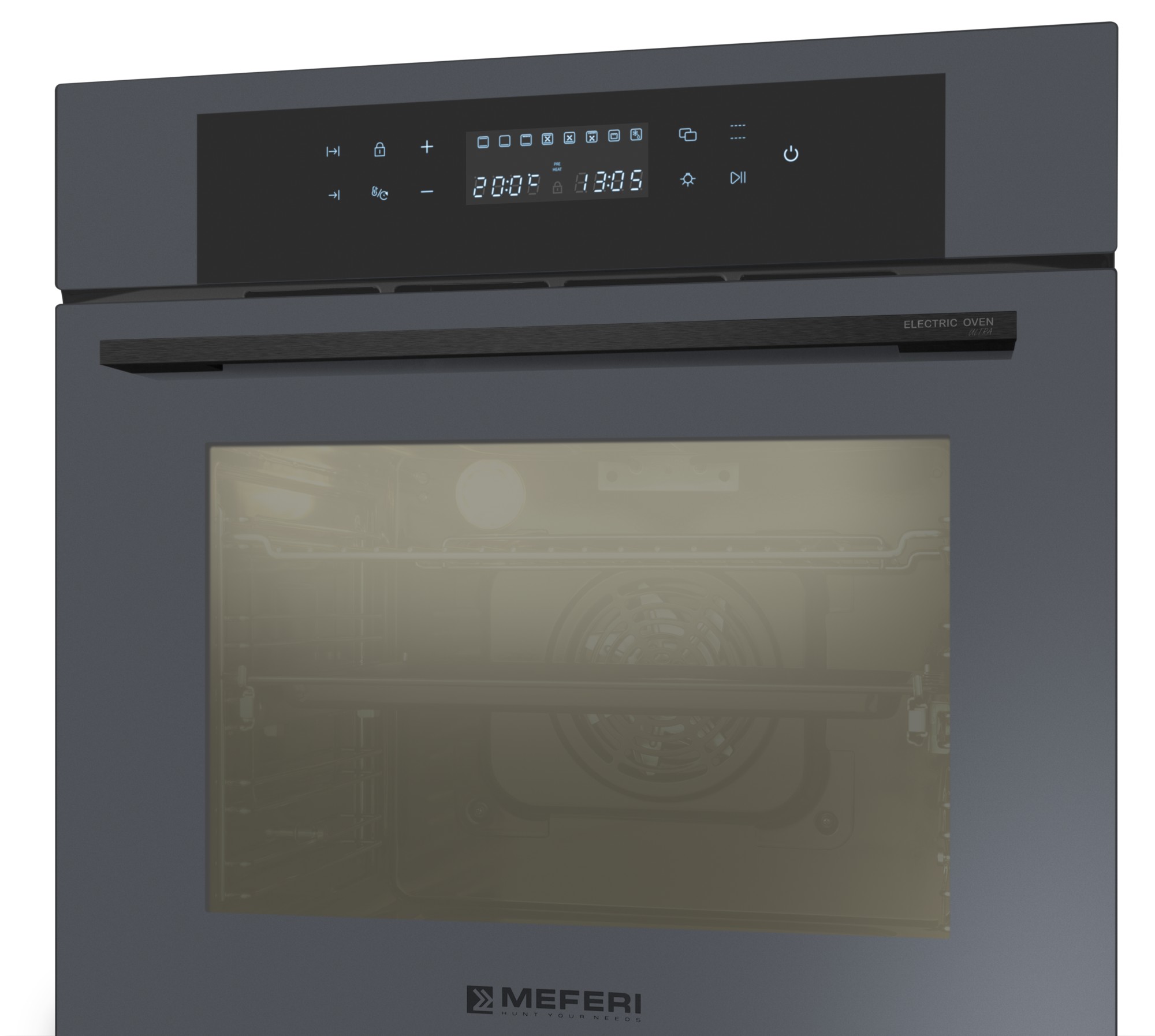 9202551 Электрический духовой шкаф Meferi MEO6010GR ULTRA серый STDN-0099798 - Вид №10