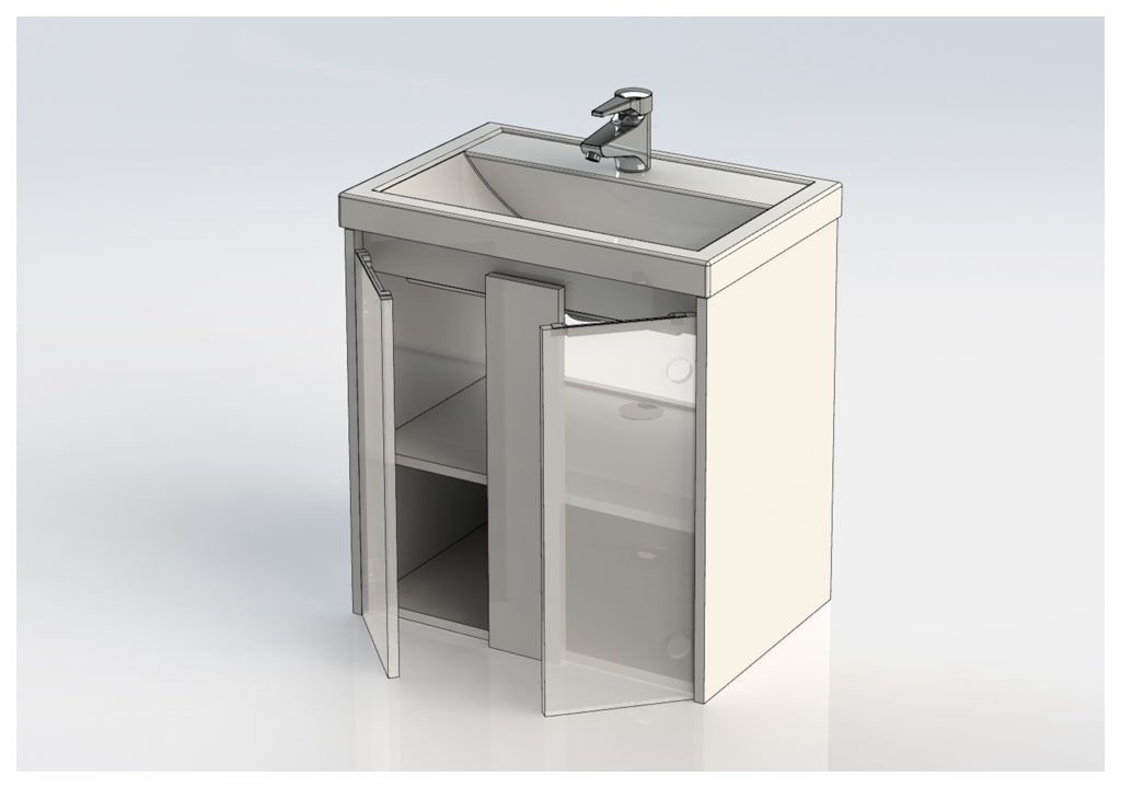 Тумба под раковину Aquanet Клио 60 дуб кантри/белый sun-id-275369 - Вид №6