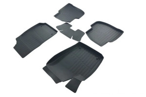 17428308 Резиновые коврики 3D PREMIUM в салон Volkswagen Polo SD 2009-2019 PR.W.POL.SD.09G.02024 SRTK