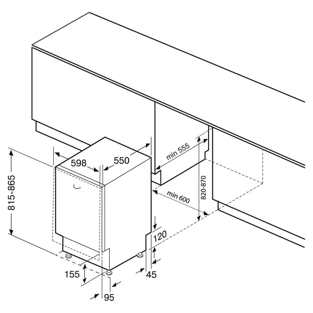 9150436 Встраиваемая посудомоечная машина KRONA WESPA 60 BI KRONA1 STDN-0131662 - Вид №16