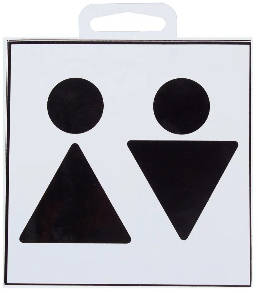 Duck&Dog Наклейка «Туалет Общий» для общественных помещений 81928260