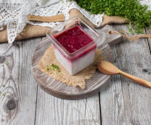 5792 Панакота вегетарианская с семенами чиа и малиной Вкусляндия