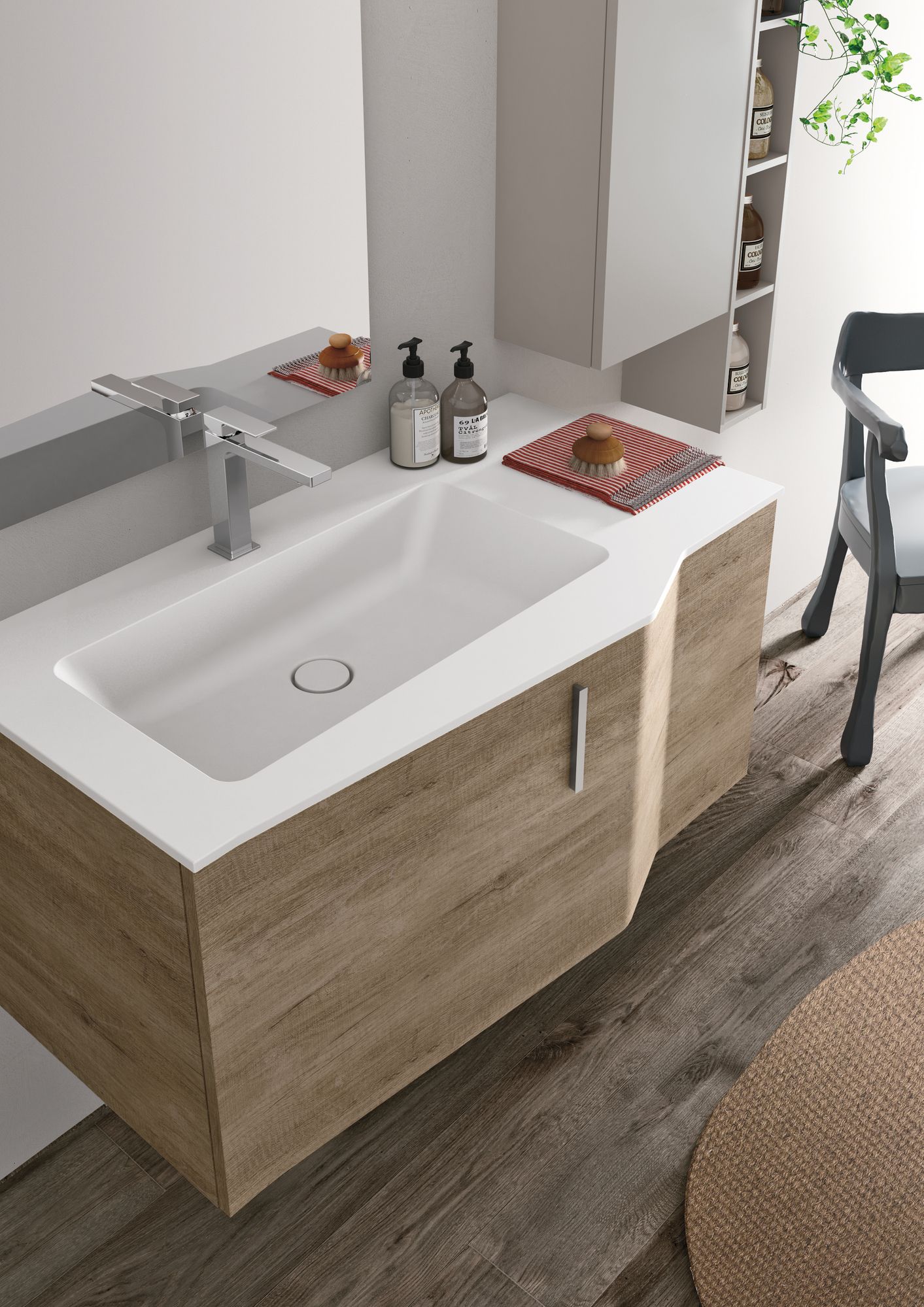 Подвесной умывальник с ящиками Gruppo Geromin Str8 ARCH-00113271 - Вид №1