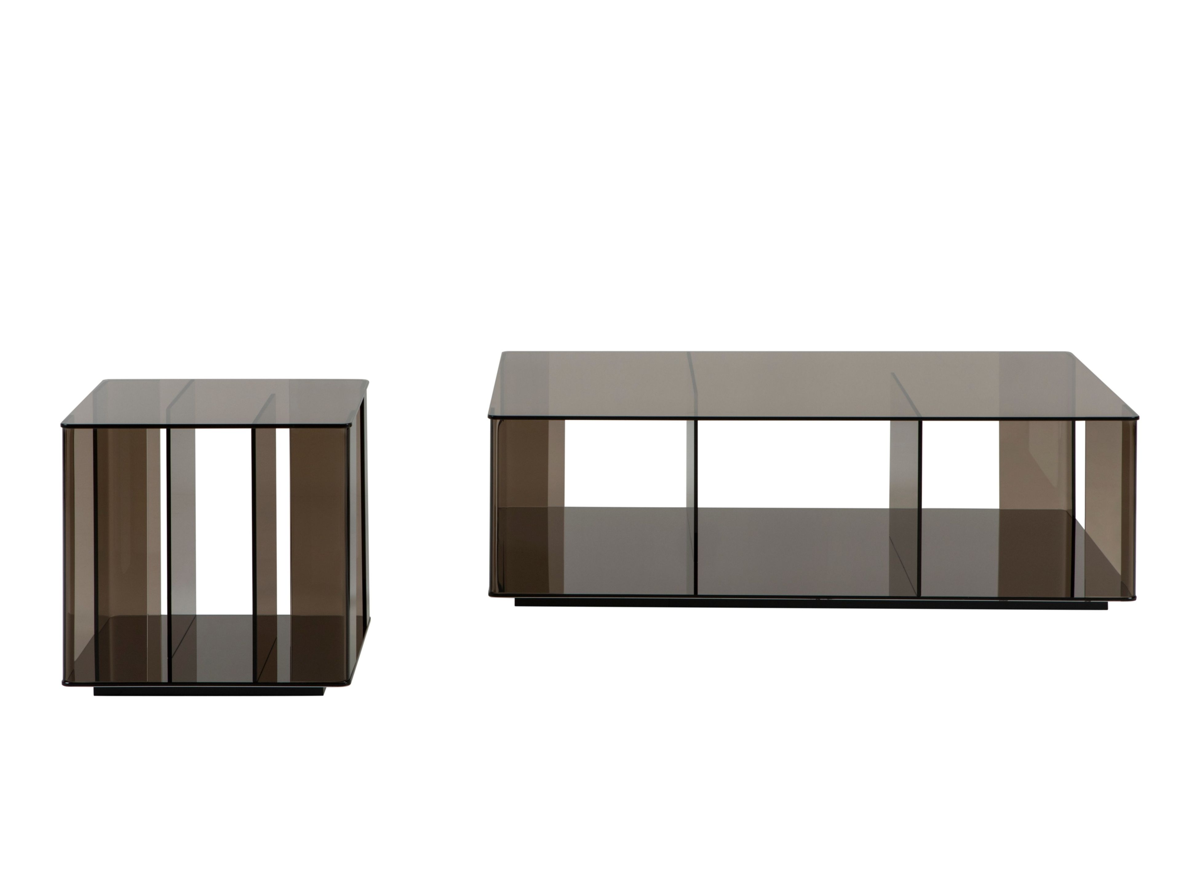 Низкий прямоугольный стеклянный журнальный столик Tonin Casa DEDALO ARCH-00130517 - Вид №2