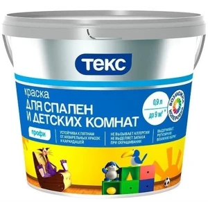 Краска для спальни и детской комнаты Текс Профи база A 0.9 л 82115871 STLM-2200378