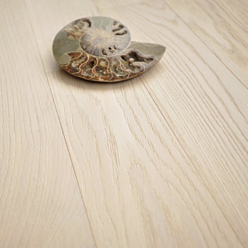 Инженерная доска Coswick Бражированная Белый Иней 127мм Шелковое Масло Дуб Селект с брашью (Текстурированная) 600…2100х127 мм 11541258 - Вид №1