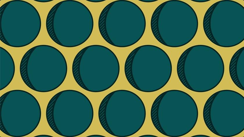 Baboon Виниловые обои в горошек Pattern sun-id-1425124 - Вид №6