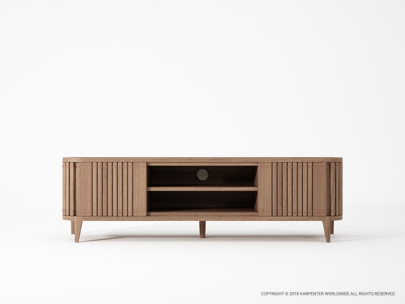 507_973 Медиа-шкаф с 2 дверцами и съемной полкой Karpenter Koppar