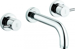 45155OR Emmevi Piper, встраиваемый в стену смеситель на 3 отверстия для раковины, цвет золото