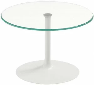 Sovet italia Круглый стеклянный журнальный столик Flûte