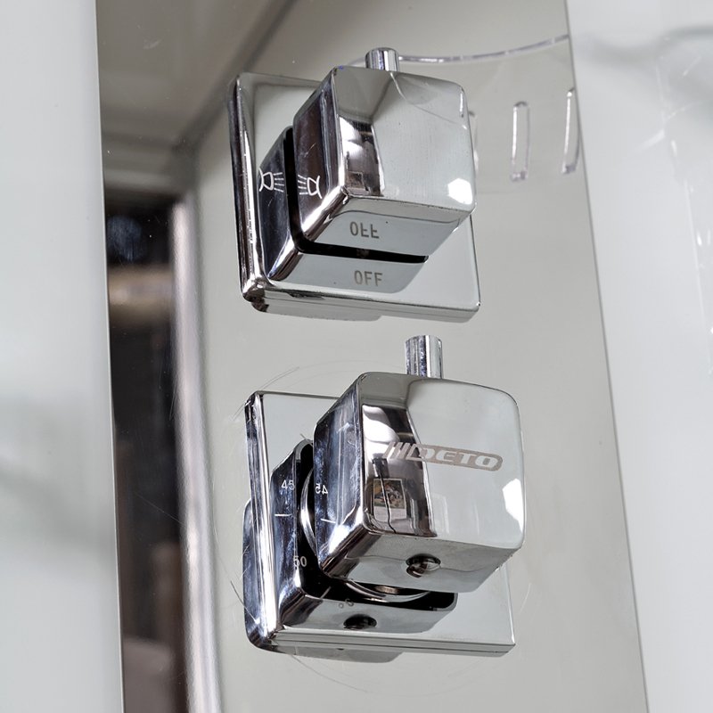 B09 BLACK Душевая кабина DETO Серия B Z120 KERAVA с паром - Вид №6