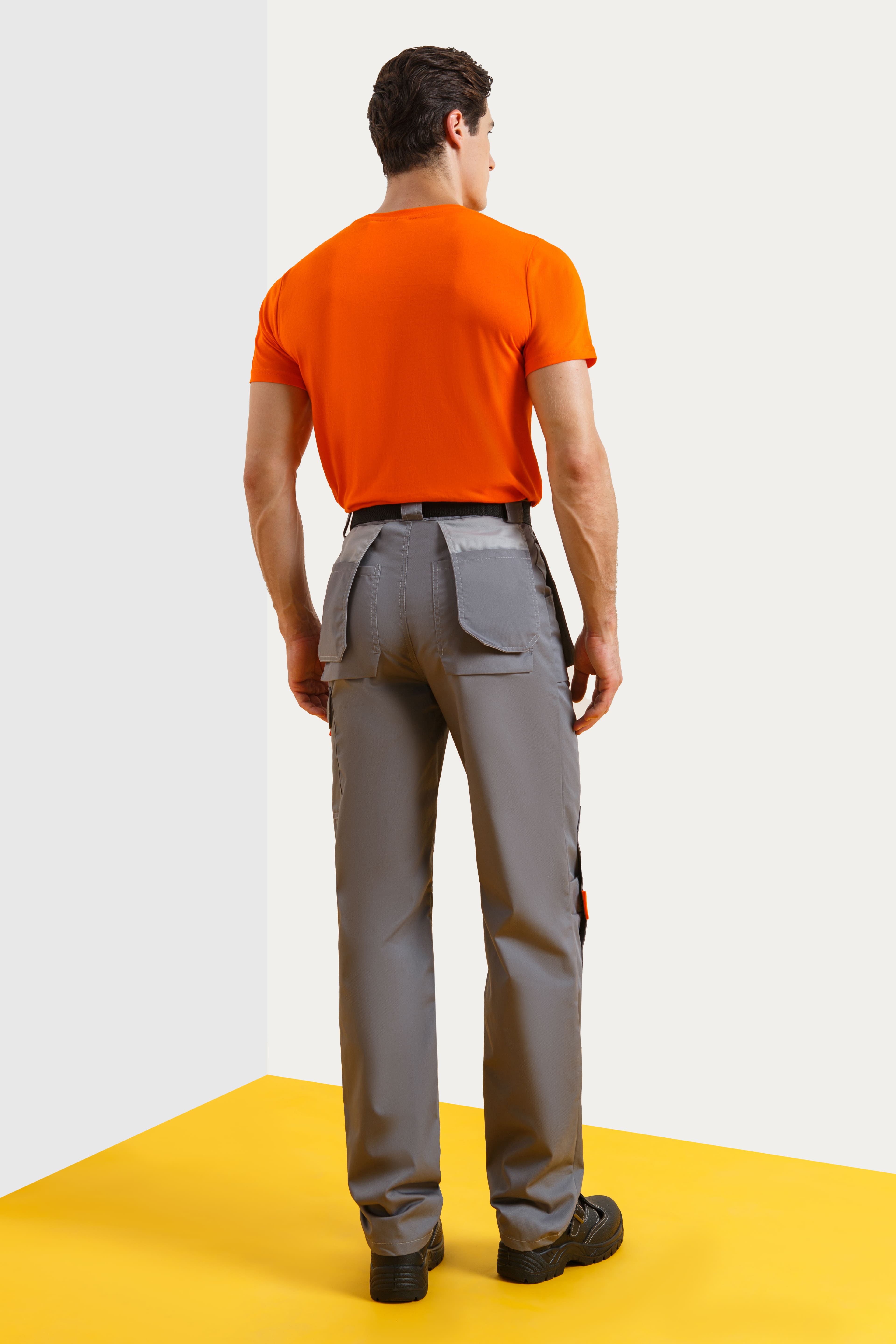 69422 Брюки "Профессионал" темно-серые со светло-серым  Летняя спецодежда  размер 56-58/170-176  - Вид №3