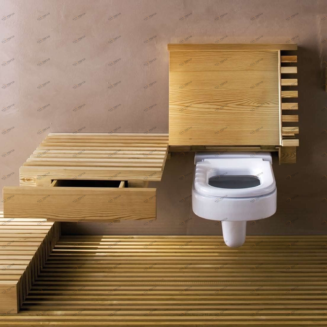 45519 Подвесной унитаз настенный Белый Rapsel ONE Италия